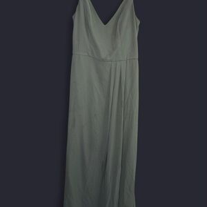DB studio Bridesmaids Dress in color dusty sage from david’s bridal size 8